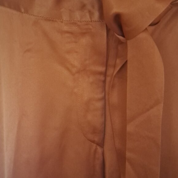 Dries Von Noten  Orange Pants with Wrap around waist zip front 2 pockets cuff 6 - Picture 3 of 8